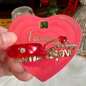 I am Valentine’s Day Set of 5 Rings